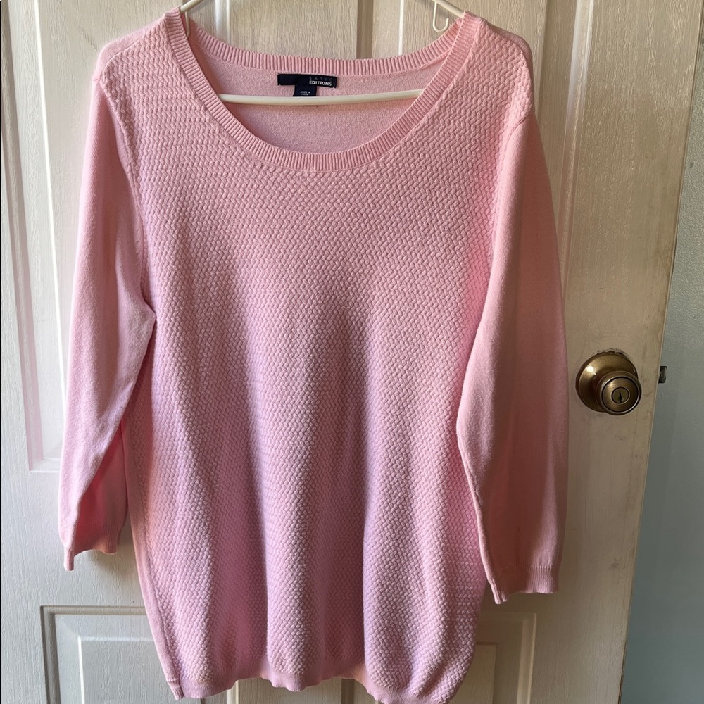 Basic Editions Light Pink Women's Sweater
